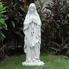 Virgin Mary Statue 31.49 Inch Religious Garden Statue Solar Mary Statue Outdoor picture
