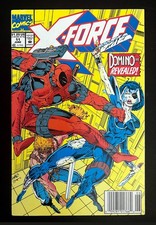 X-FORCE #11 Hi-Grade Newsstand 1st DOMINO + DEADPOOL  App. By ROB LIEFELD 1992 picture