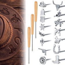 Shimeyao 18pcs Mini Western Branding Irons with Changeable Handle | Branding ... picture