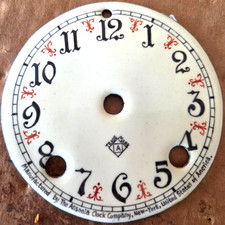 Ansonia Porcelain Clock/Mantle Clock Cream Colored Time & Strike  Porcelain Dial picture