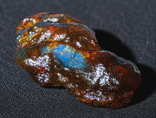 Exquisite Natural Dominican Clear Volcanic Blue Amber Rough Specimen 70mm 30g picture