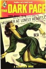 The Dark Page Harlequin Book Pulp Fiction Art Postcard Samuel Fuller Unused picture