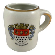Kleiber Bavaria W. Germany Mini Stein Mug Shot Glass Koln a. Rhein 3in picture