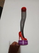 Hamburger Mary's Red High Heel Plastic Drink Cup 20oz Fishnet Stocking Leg (2) picture