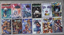 Shi Comic Lot 90s Witchblade Darkchylde Angela Wizard 1/2 Variant picture