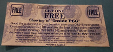 1988 Procter & Gamble P&G Mfg Coupon Employees Only 