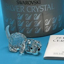 Swarovski Crystal 7619 000 004 Playful Puppy Dog In Box W/COA picture