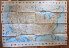 Vintage 1958-'66 No.950 Lionel Railroad Map-United States, Rand McNally, 37 x 52 picture