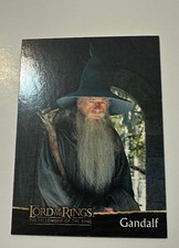 LORD OF THE RINGS FELLOWSHIP OF THE RINGS TOPPS UK 2001 #2  GANDALF DEBUT CARD picture