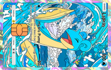 Lapras Genetic Apex Credit  card decal sticker holographic picture