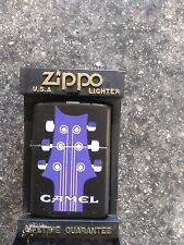 Vintage 1996 Camel Cigarettes Black Zippo Purple Guitar Music Note New picture