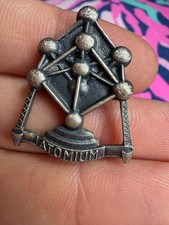 Vintage Atomium Brussels Belgium 1958 World Fair Pin Brooch Souvenir picture