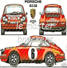 Porsche 911/S Monte-Carlo Poster Car Rally Car Car Yougtimer Vintage Arts DECO picture