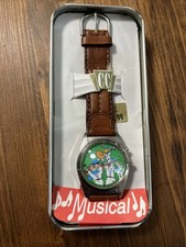 Looney Toons 1994 Vintage Armitron Watch - Buggs Taz Daffy -Musical - Baseball picture