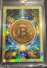 2024 Cardsmiths Currency Series 4 Bitcoin #1 Citrine Gem Refractor #’d 26/40 picture