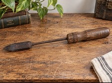 Vintage Kester Soldering Iron Copper Wood Handle Antique Tinsmith Tool 13.25” picture
