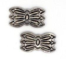 Navajo Sterling Silver Butterfly Concho Slides - Vintage 1960s Stamped - 36.4g picture