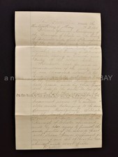 1865 antique LEASE INDENTURE chester pa MONTGOMERY to CROWTHER BAILEY aston del picture