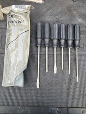 Rare Sears Black Handle 6pc Screwdriver Set Craftsman 41040 Western Forge picture