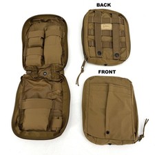 NEW USMC Zipper Individual First Aid Kit 1 IFAK Pouch Coyote Utility Pouch USGI picture