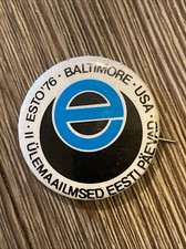 Vintage 1976 Esto ‘76 Baltimore Pin Ülemaailmsed Eesti Päevad USA picture