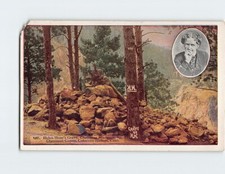 Postcard Helen Hunt's Grave Cheyenne Mountain in South Cheyenne Canon Colorado picture