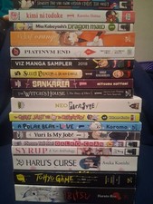 Manga Lot of 18 Volumes - Mixed Genres, Romance, Horror, Yuri, Comedy, Sci-Fi.  picture