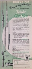 1954 Print Ad James Heddon Tubular & Solid Glass Fishing Rods Made in Dowgiac,MI picture
