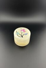 Marble Inlay Floral Art Trinket Jewelry Box White With Flowers & Lid, Gorgeous picture