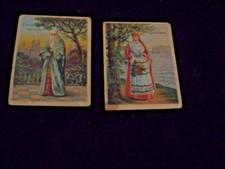 2 Vintage Helmar Costumes and Scenery Tobacco Cards Denmark Constantinople picture