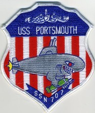USS Portsmouth SSN 707 - Crest - Submarine - BC Patch Cat No. c5445 picture