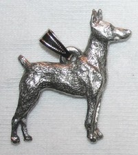 Doberman Pinscher Dog Harris Fine Pewter Pendant USA Made picture