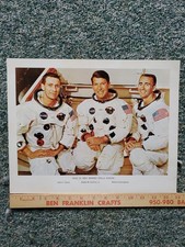 NASA Apollo 7 Photo Print Astronaut Crew In Spacesuits Eisele Schirra Cunningham picture