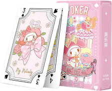 54 Pcs Kawaii Playing Cards for Card Games Poker Cards Cute Cartoons Deck of Car picture