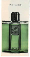 1964 COTY EMERAUDE Perfume France Fragrance Women Magazine Vintage Print Ad picture