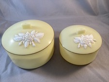 Vintage Schwarz Bros. Vanity/Dresser Containers - 2 Set picture