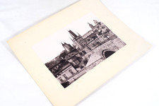 1890s Charles Bridge Prague Albumen Photo 12x10 picture