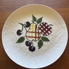 Blue Ridge Southern Potteries Textured Dinner Plate In The Quilted Fruit picture