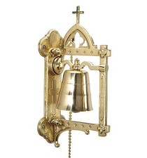 Stunning Design Budded Wall Bell Brass Church Religious Decorative Accessory picture