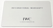 IWC Blank Empty Warranty Certificate Guarantee w/ Dealer Stamp OEM Authentic picture