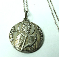 VINTAGE 925 STERLING SILVER DAVID NECKLACE PENDANT CHAIN 18