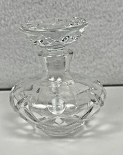Ofnah Art Deco Cut Crystal  Perfume Bottle w/ Stopper picture