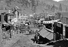 EARLY 1870'S REPRODUCTION 8X10 PHOTOGRAPH DEADWOOD SOUTH DAKOTA # 4 picture