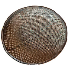 Large Asian Winnowing Woven Bamboo/Rattan Basket - Mid-century, vintage picture