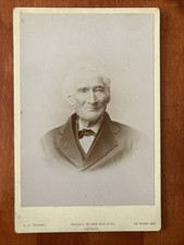 Elderly Man Cabinet Card Antique Photo Randall Detroit MI picture