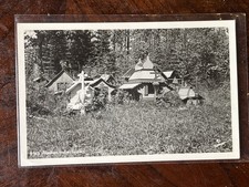Alaskan Indian Graves Alaska Real Photo Postcard Posted picture