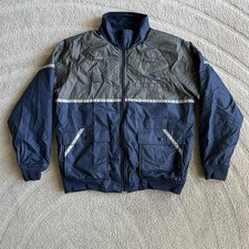 Vintage United Airline Cintas Uniform Jacket Blue Men’s Medium Ground Crew picture
