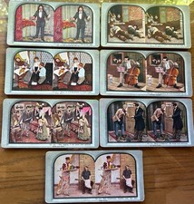 42 Antique 1906 Herman Knutzen Comic Stereoviews 7 Complete Series 700-706 picture