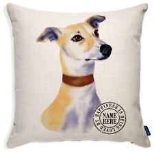 Personalised Greyhound Cushion Cover Portrait Dog Pillow Pup Birthday Gift KDC51 picture