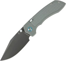 Tenable Knives Entity Gray G10 Folding 14C28N Drop Point Pocket Knife B1036H1 picture
